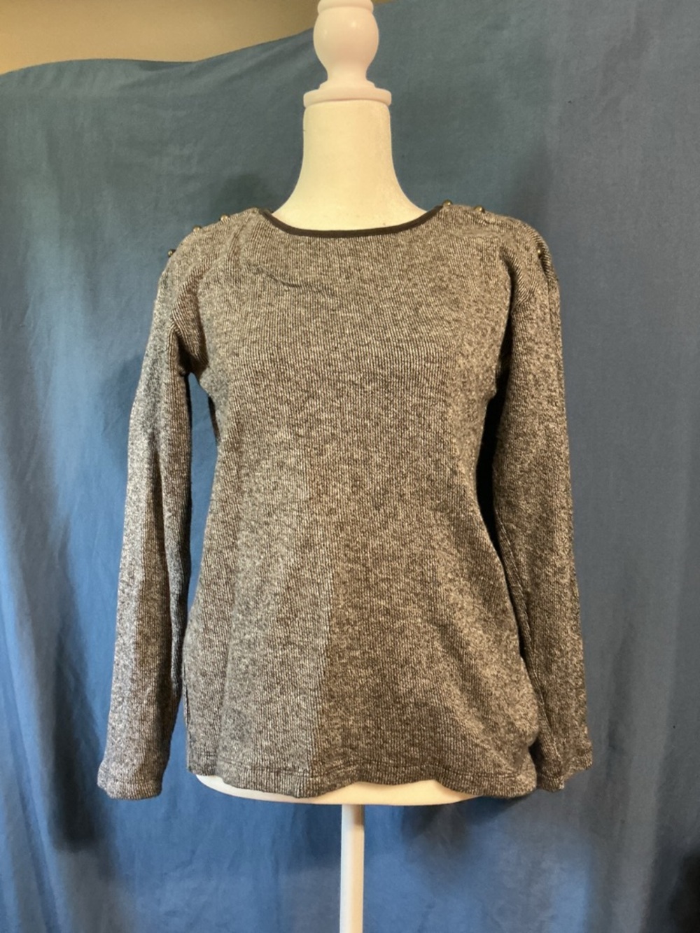 Threads 4 Thought Heather Gray Long-Sleeve Crewneck Sweater